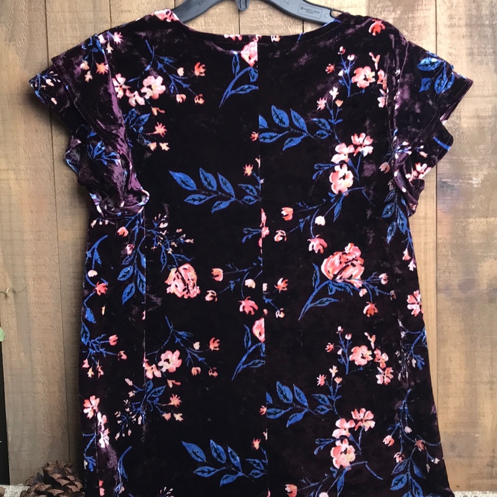 A.N.A Velour Blouse Size Small - Picture 5 of 6